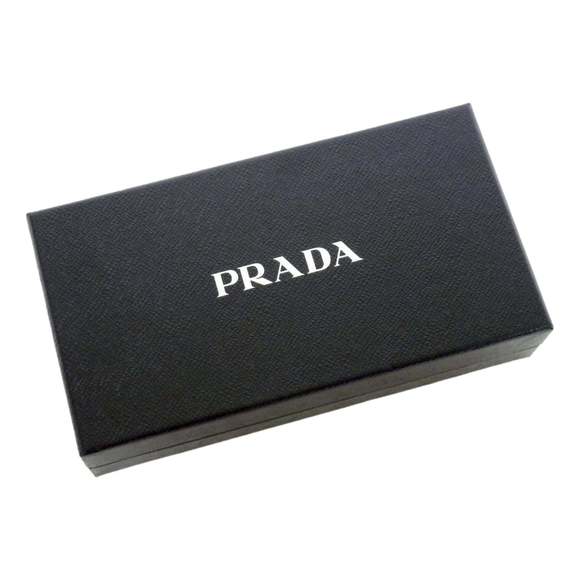 Prada Black Tessuto Nylon Zip Around Wallet Gold Triangle - Picture 7 of 7